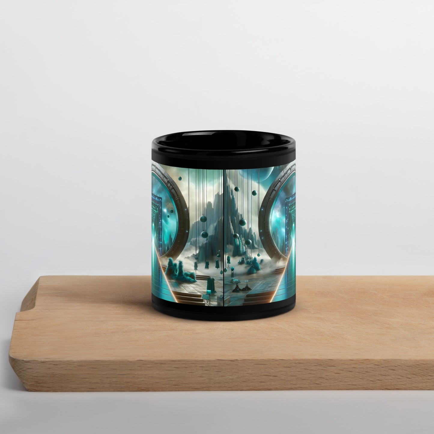 Black Glossy Mug_Galactic Fashionista