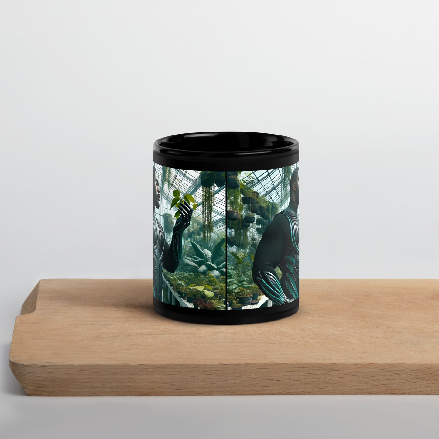 Black Glossy Mug_Floral Alchemy