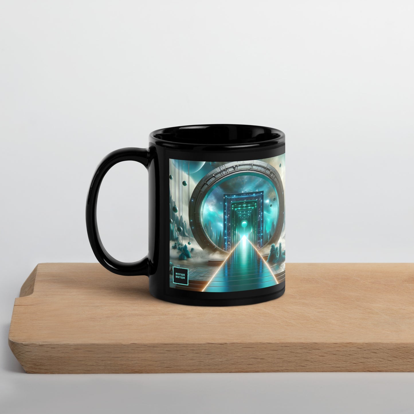 Black Glossy Mug_Galactic Fashionista