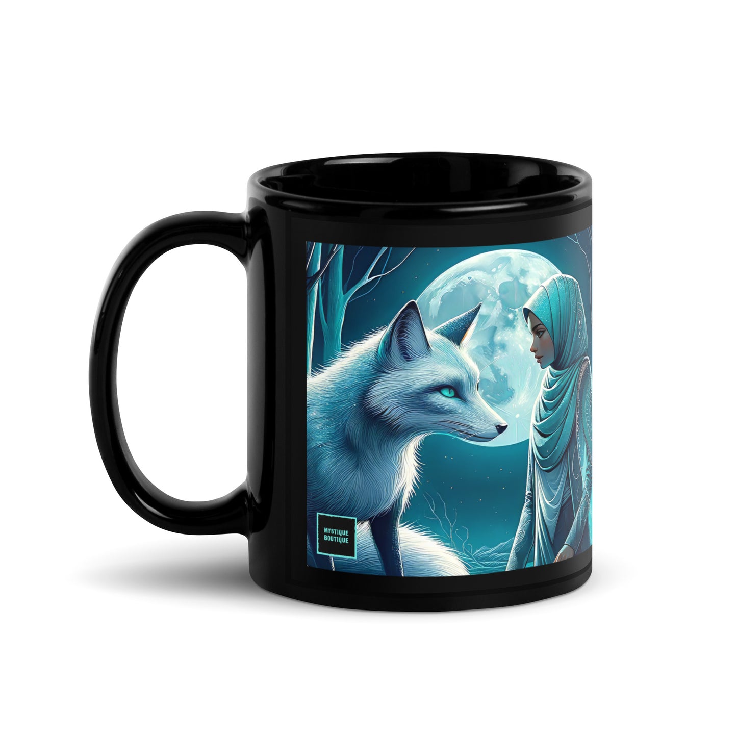 Black Glossy Mug_Midnight Fox