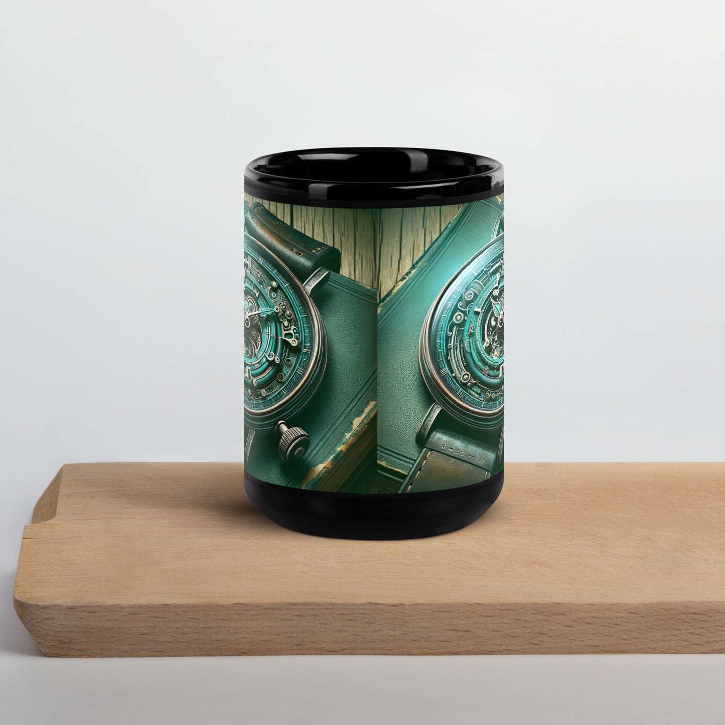 Black Glossy Mug_Time-Twisting Heist