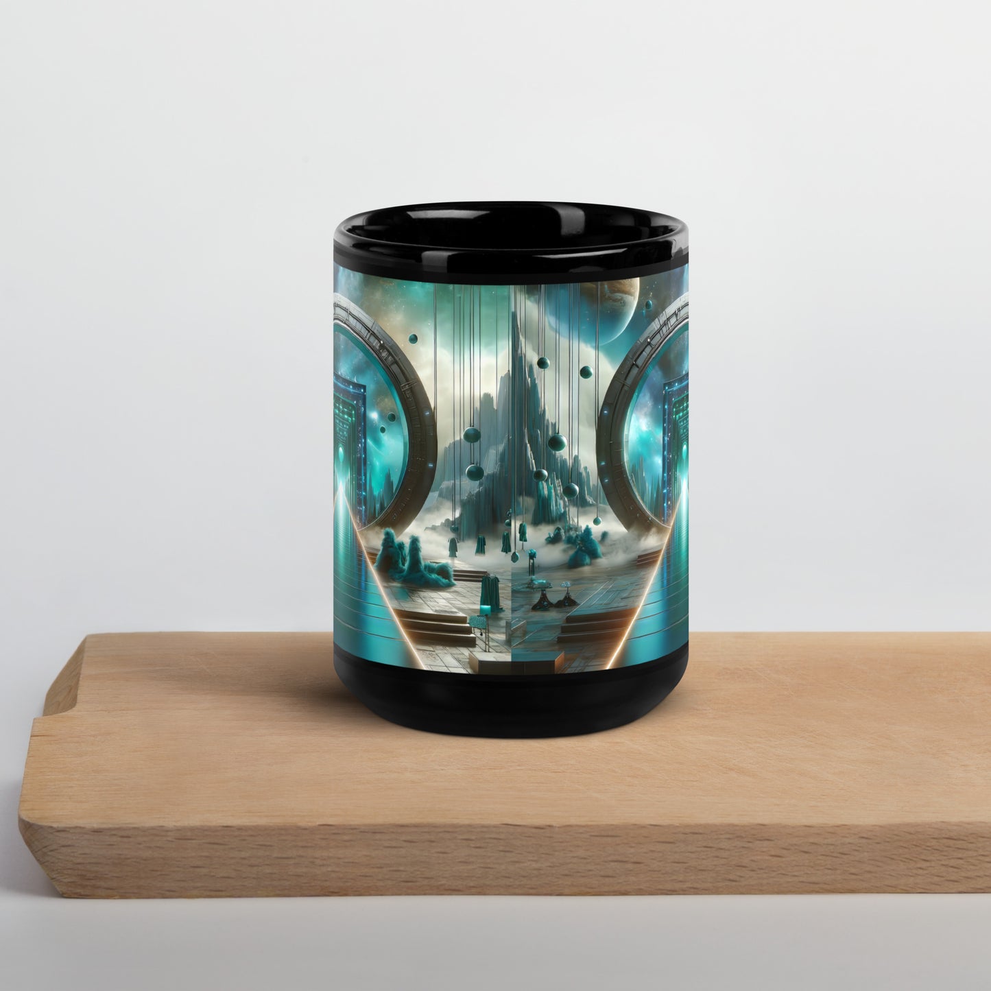 Black Glossy Mug_Galactic Fashionista