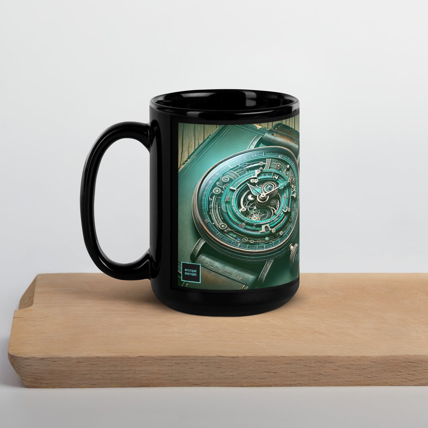 Black Glossy Mug_Time-Twisting Heist