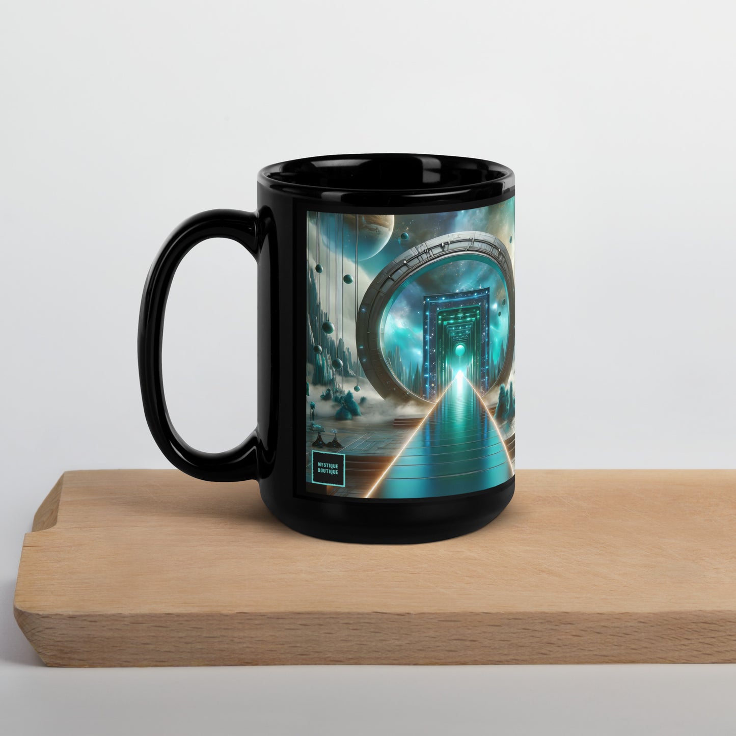 Black Glossy Mug_Galactic Fashionista