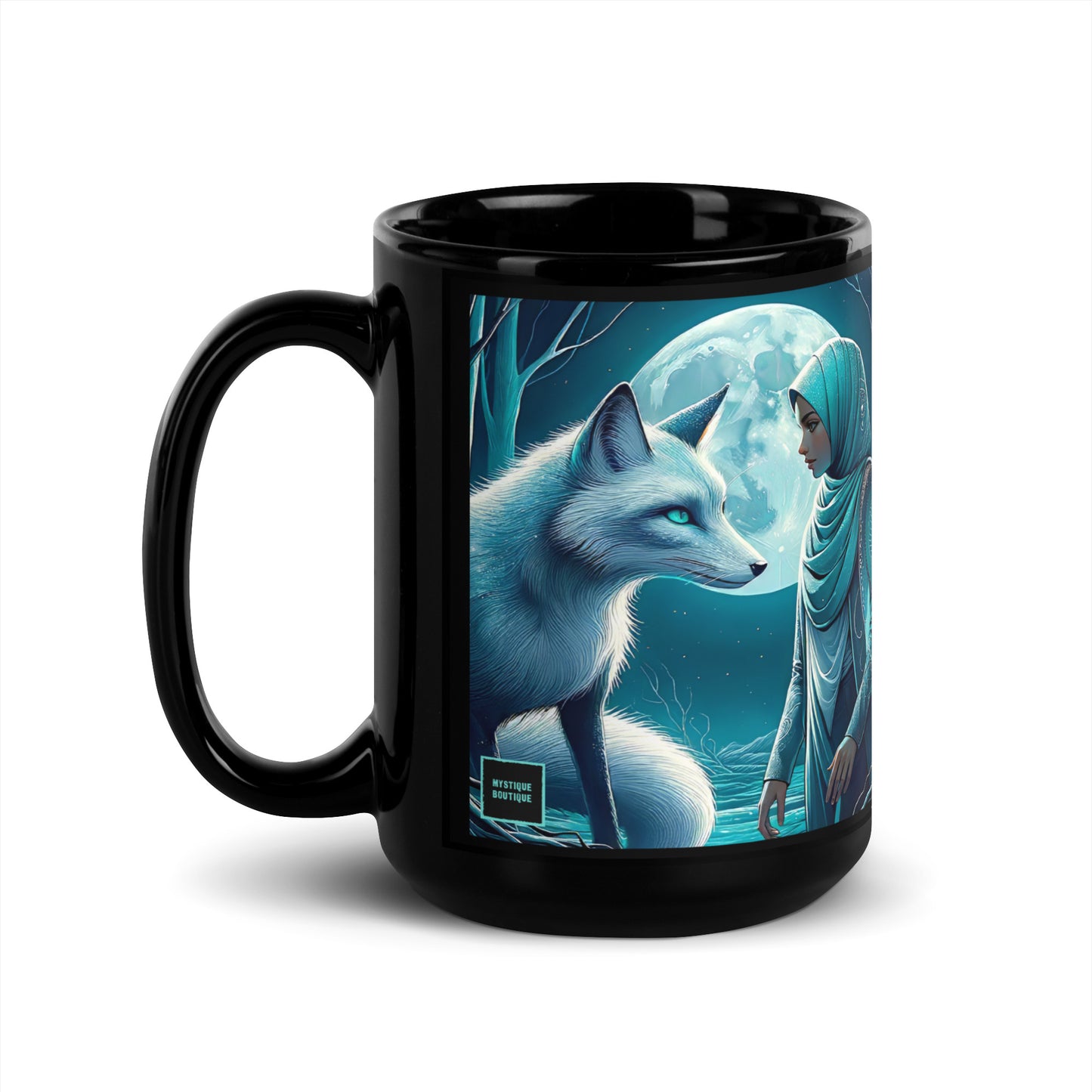 Black Glossy Mug_Midnight Fox