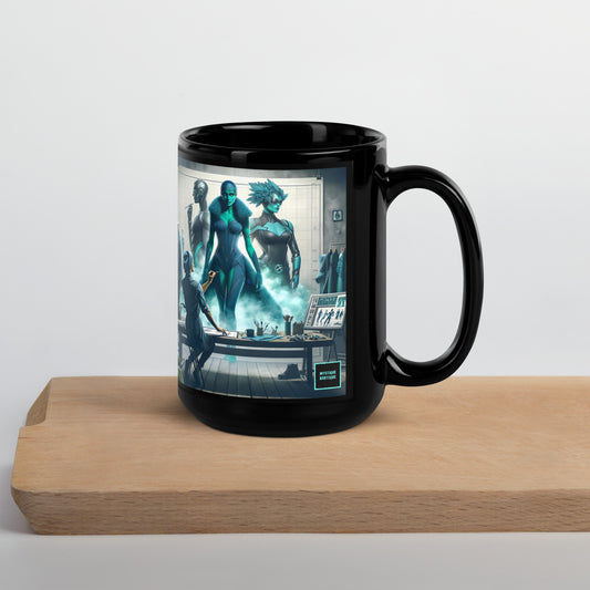 Black Glossy Mug_Superhero City