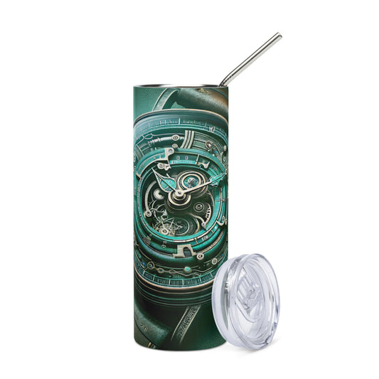 Stainless steel tumbler_Time-Twisting Heist