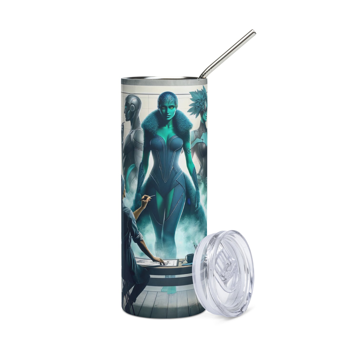 Stainless steel tumbler_Superhero City