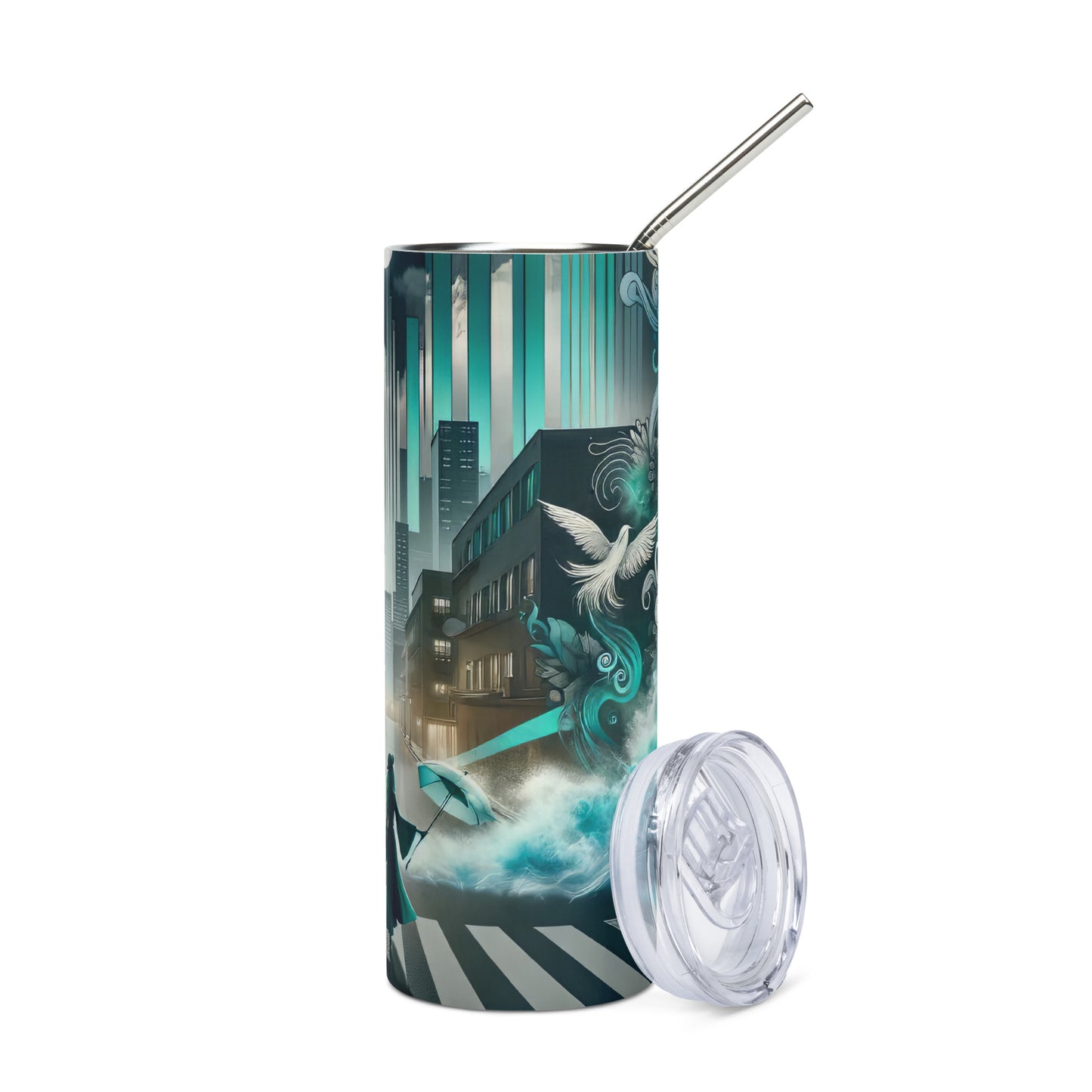 Stainless steel tumbler_Enchanted Graffiti