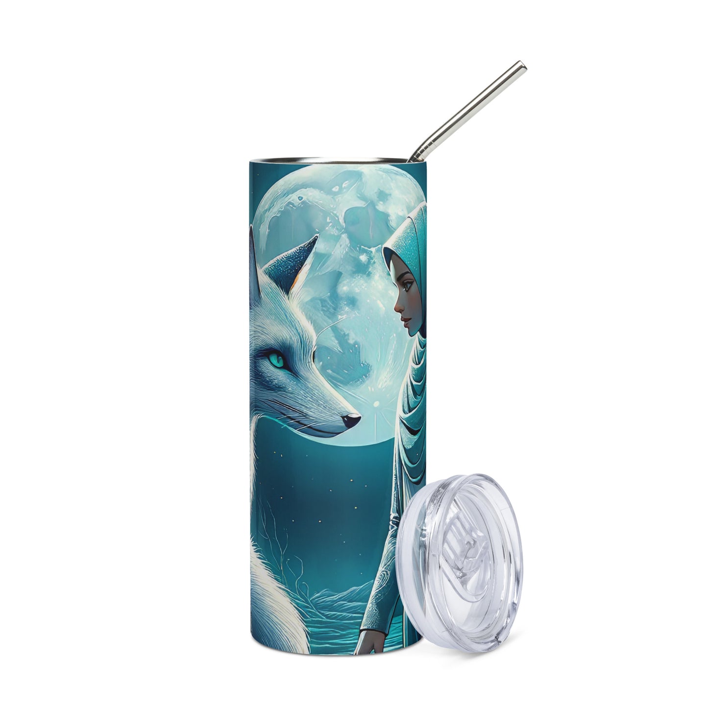 Stainless steel tumbler_Midnight Fox