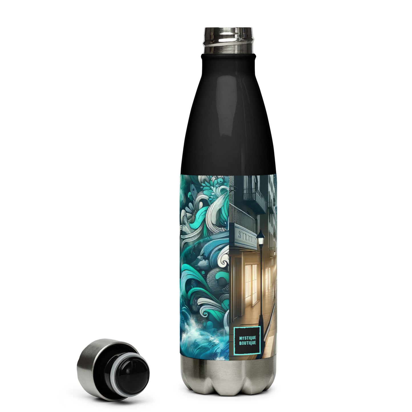 Stainless steel water bottle_Enchanted Graffiti