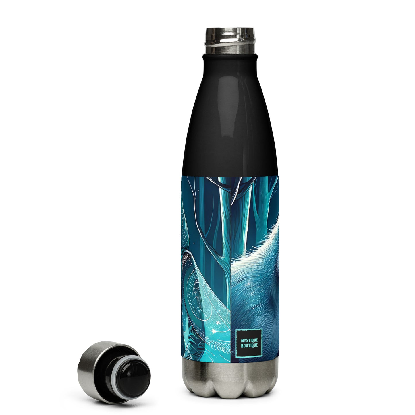 Stainless steel water bottle_Midnight Fox