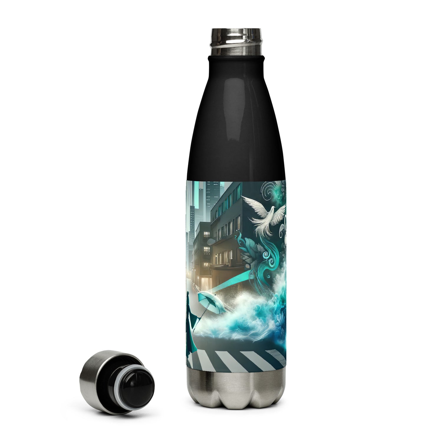 Stainless steel water bottle_Enchanted Graffiti