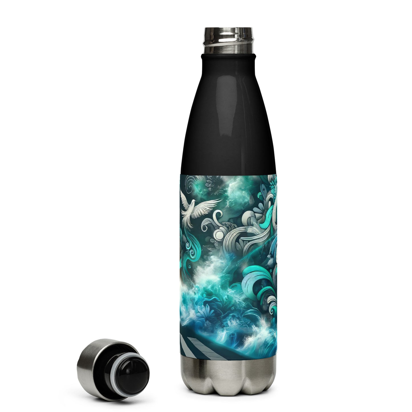 Stainless steel water bottle_Enchanted Graffiti