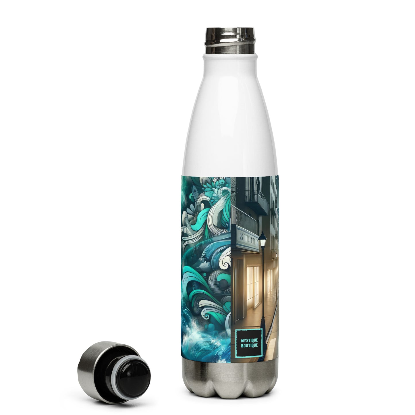 Stainless steel water bottle_Enchanted Graffiti