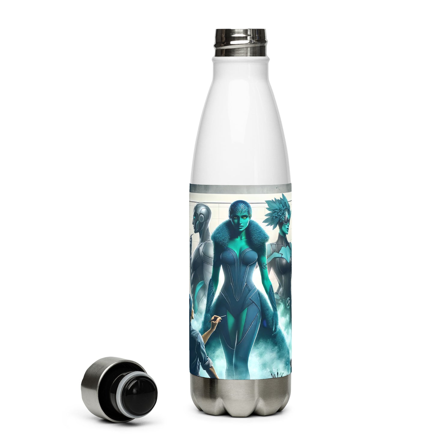 Stainless steel water bottle_Superhero City