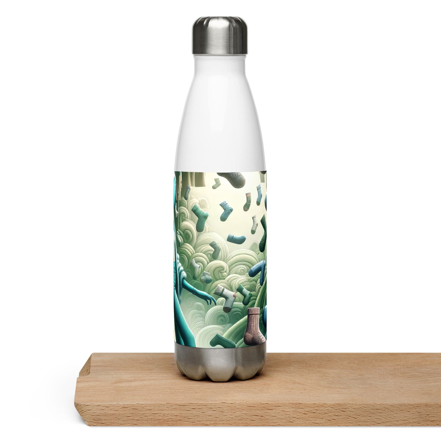 Stainless steel water bottle_Land of Lost Socks