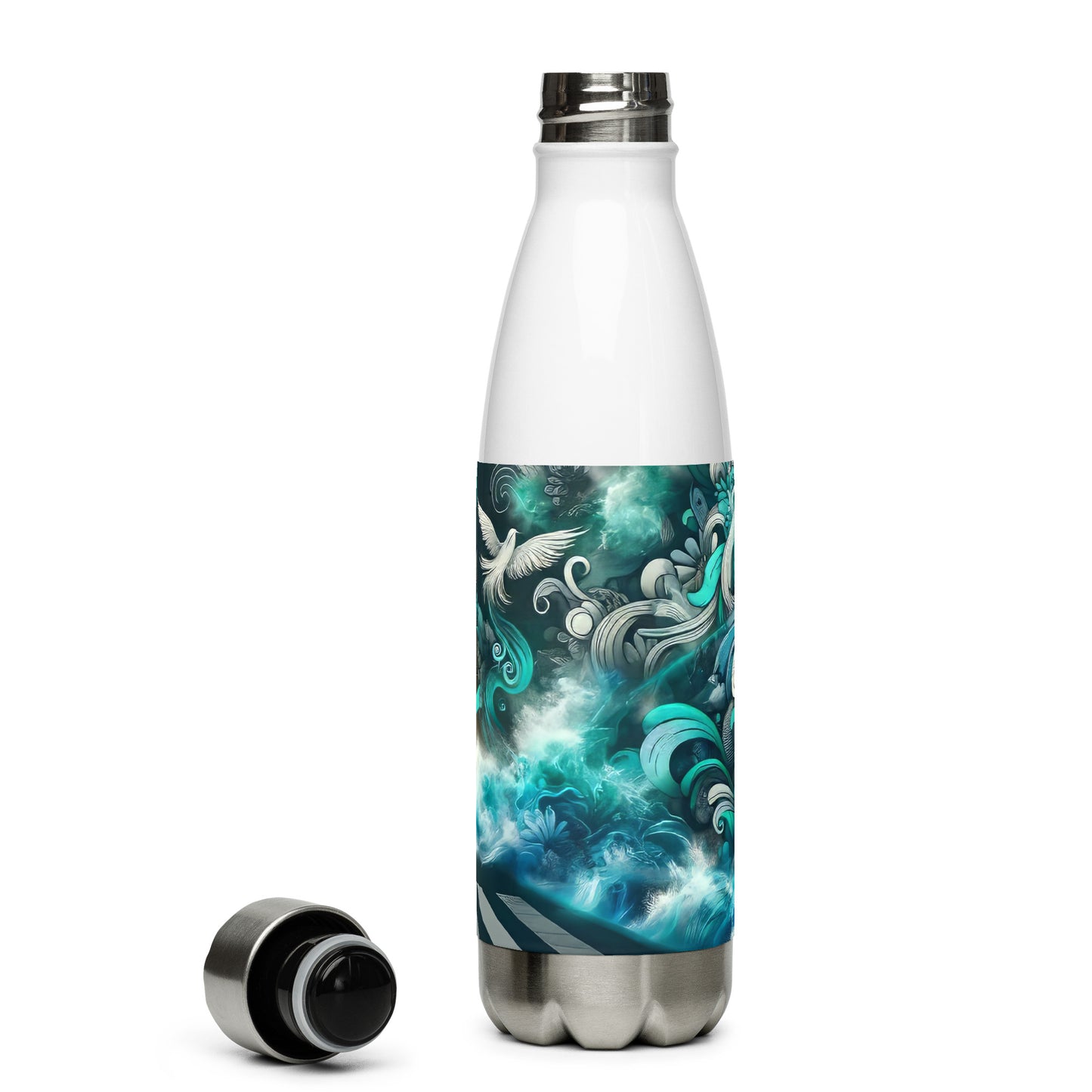 Stainless steel water bottle_Enchanted Graffiti