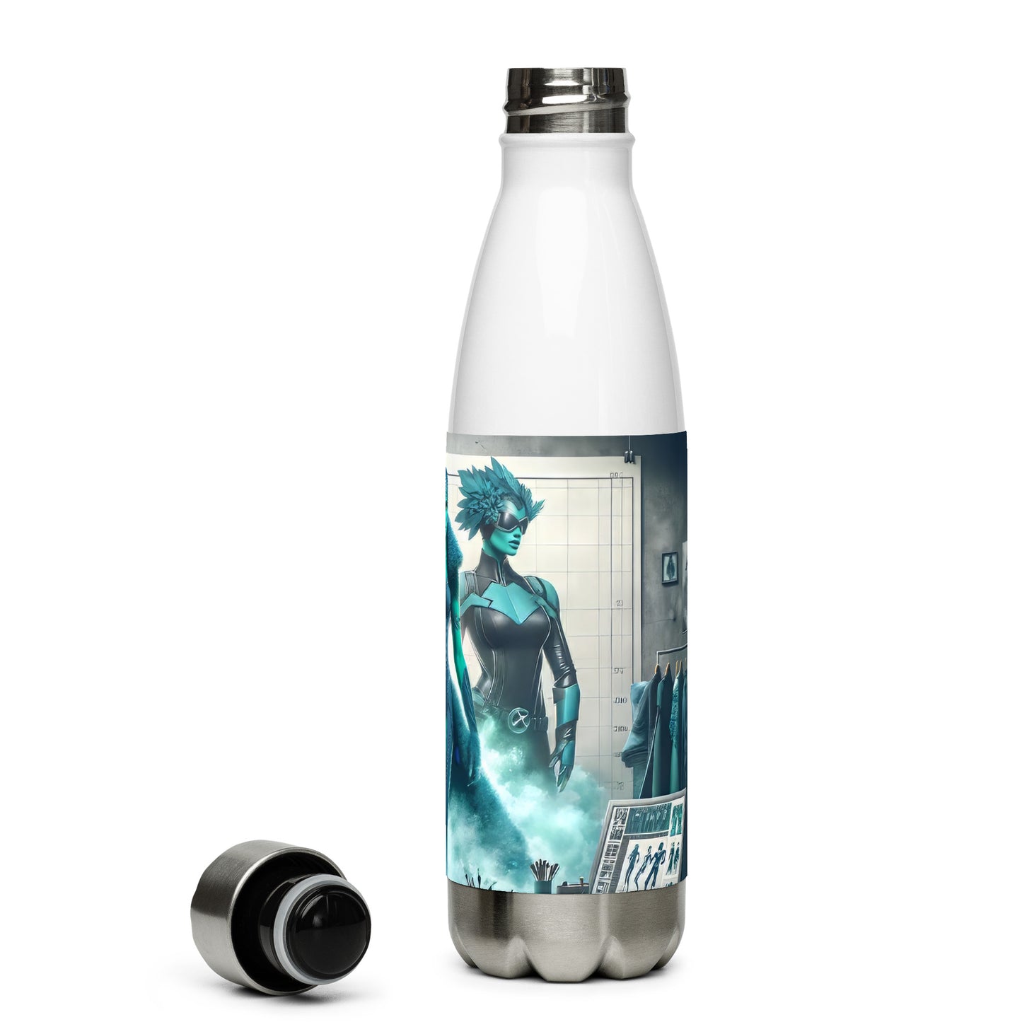 Stainless steel water bottle_Superhero City