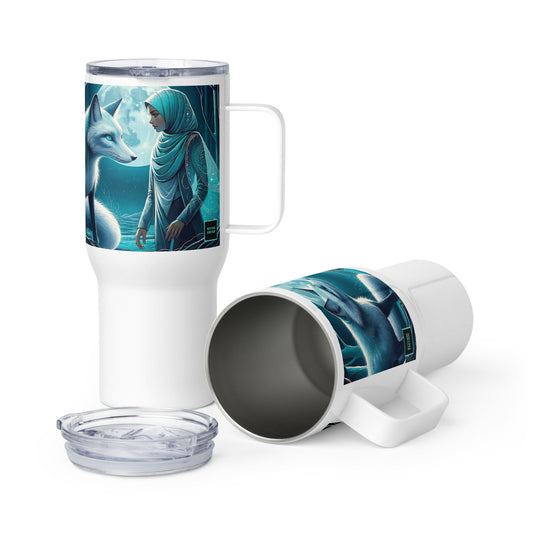 Travel mug with a handle_Midnight Fox